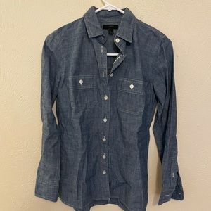 J. Crew chambray long sleeve button down top